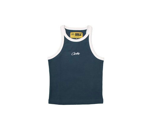 Corteiz Allstarz Contrast Tank Top Navy