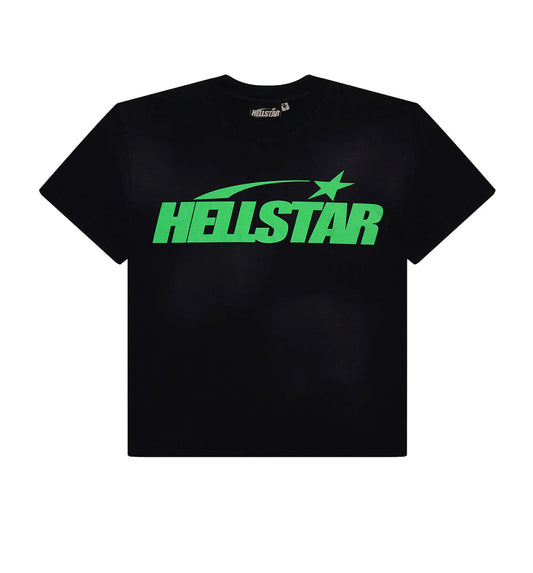 Hellstar Classic Tee Black/Green (Regular Print)