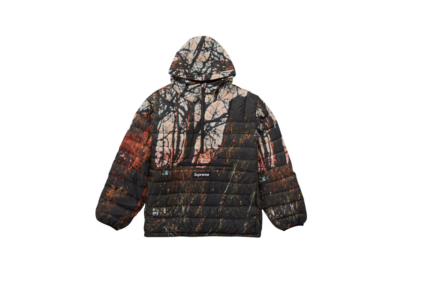 Supreme Puffer Half Zip Hoodie Woods