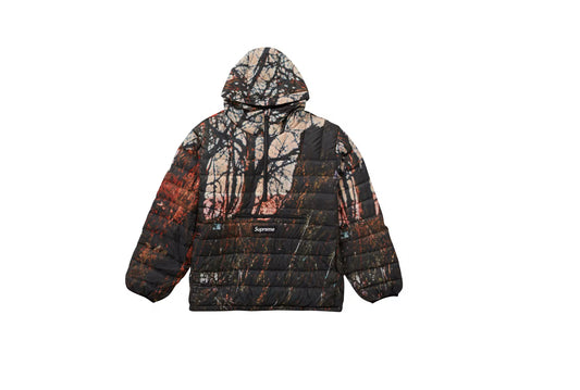 Supreme Puffer Half Zip Hoodie Woods