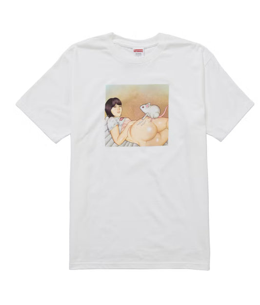 Supreme Mouse Tee White