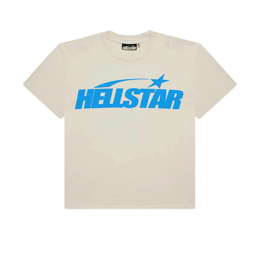 Hellstar Classic Tee White/Blue (Regular Print)