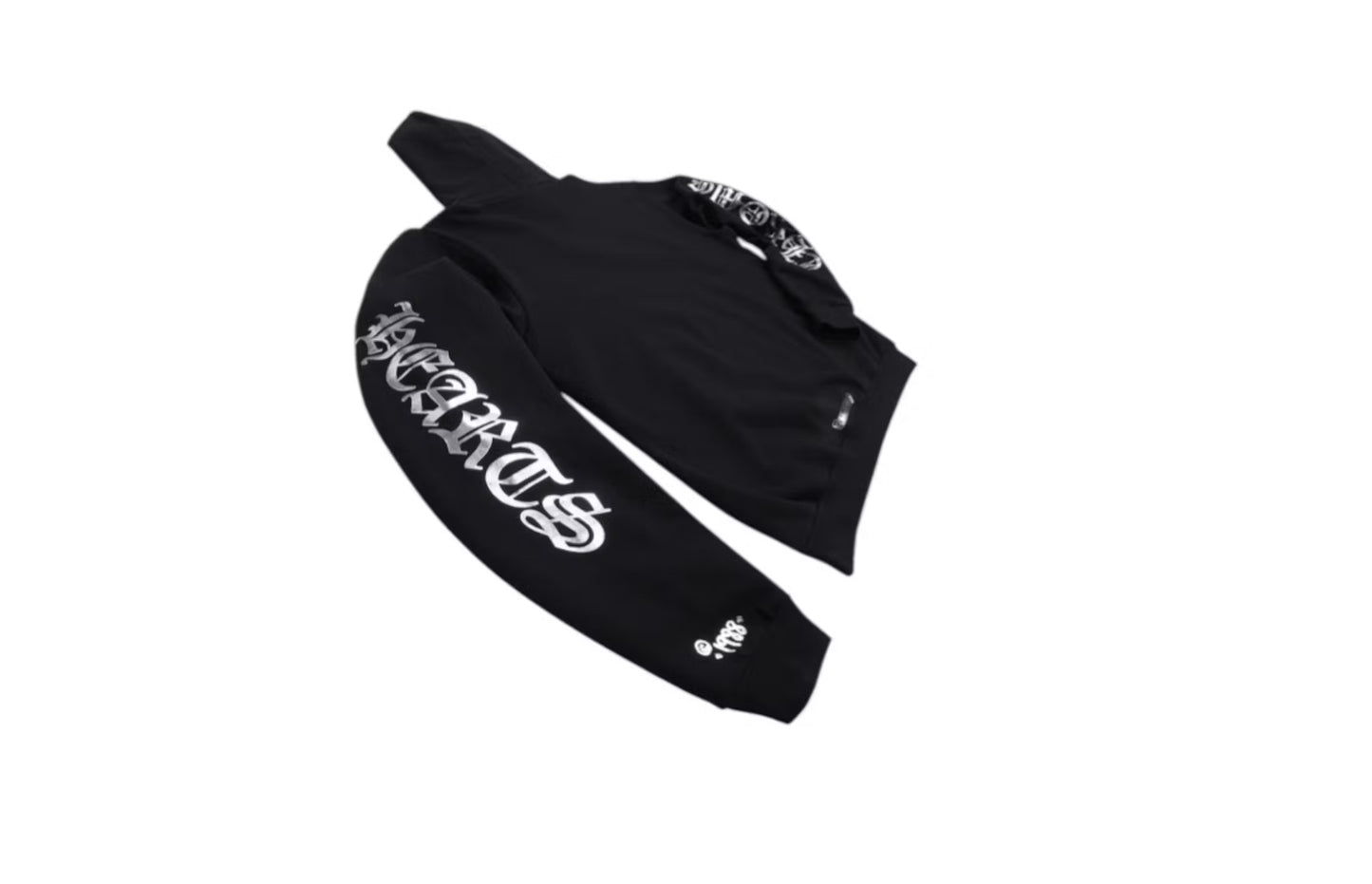 Chrome Hearts Foil Print Hoodie Black