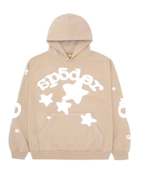 Sp5der Beluga Hoodie Sand