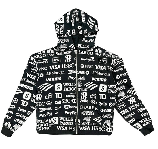 Nothing Personal Bank Zip Up