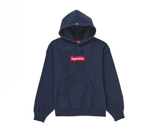 Supreme Box Logo Hoodie Navy (SS24)