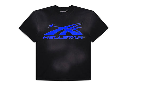 Hellstar Sports Core Gel Logo Tee Black/Royal Blue