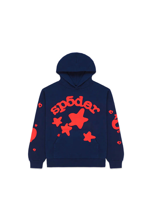 Sp5der Beluga Hoodie Navy