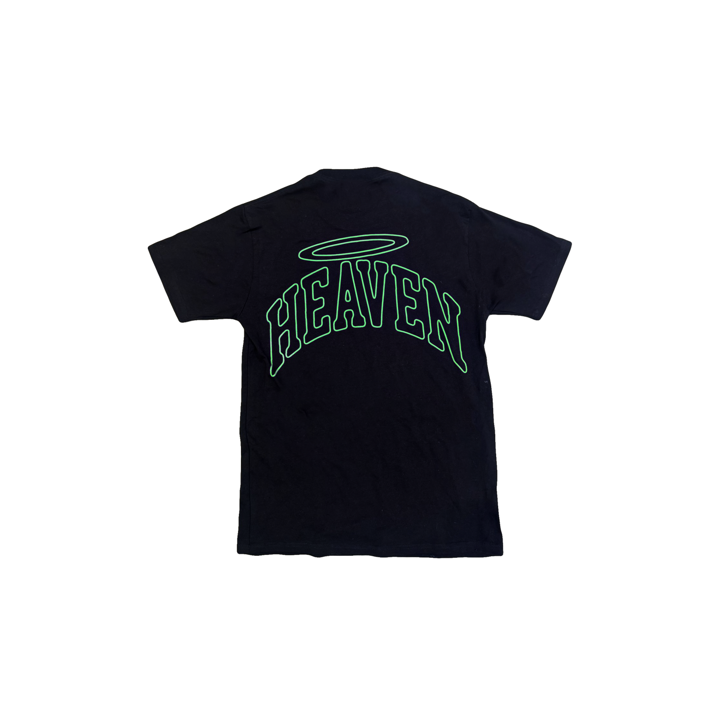 VIRGEN DE GUADALUPE/ARC LOGO TEE  (BLACK/GREEN)