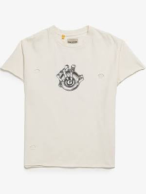 Gallery Dept ATK G Ball Distressed Tee Cream
