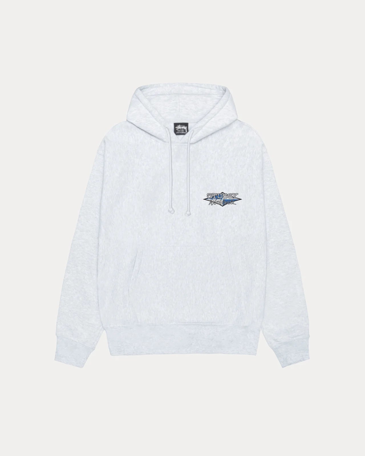 Stussy Worldwide Diamond Hoodie Grey