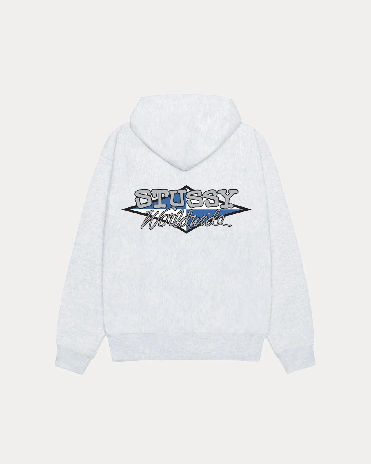 Stussy Worldwide Diamond Hoodie Grey