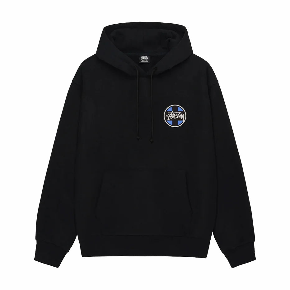 Stussy Cross Dot Hoodie Black