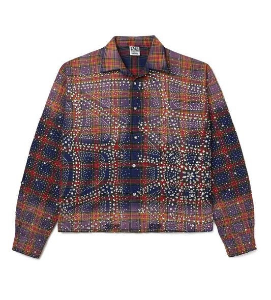 Vale Rhinestone Purple Fever Flannel