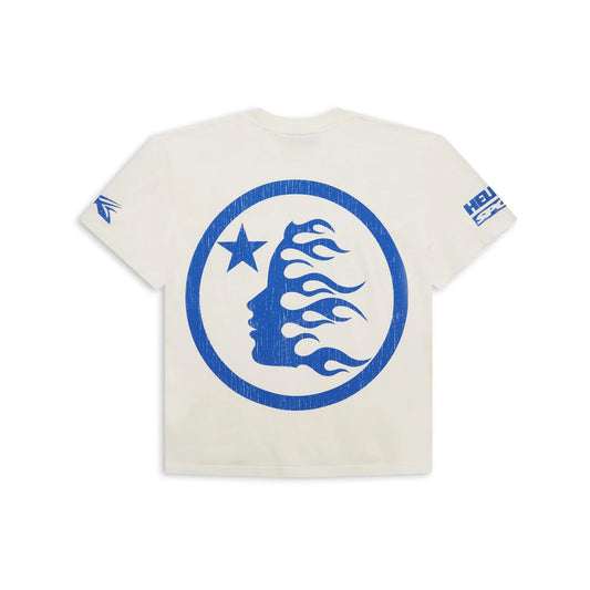 Hellstar Beat Us! Tee White Blue