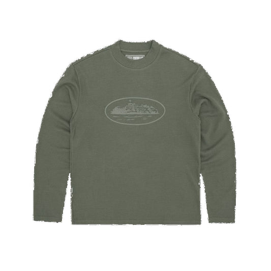 Corteiz Waffle L/S Green