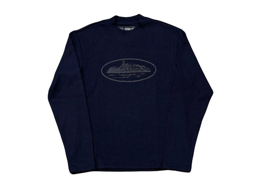 Corteiz Waffle L/S Navy