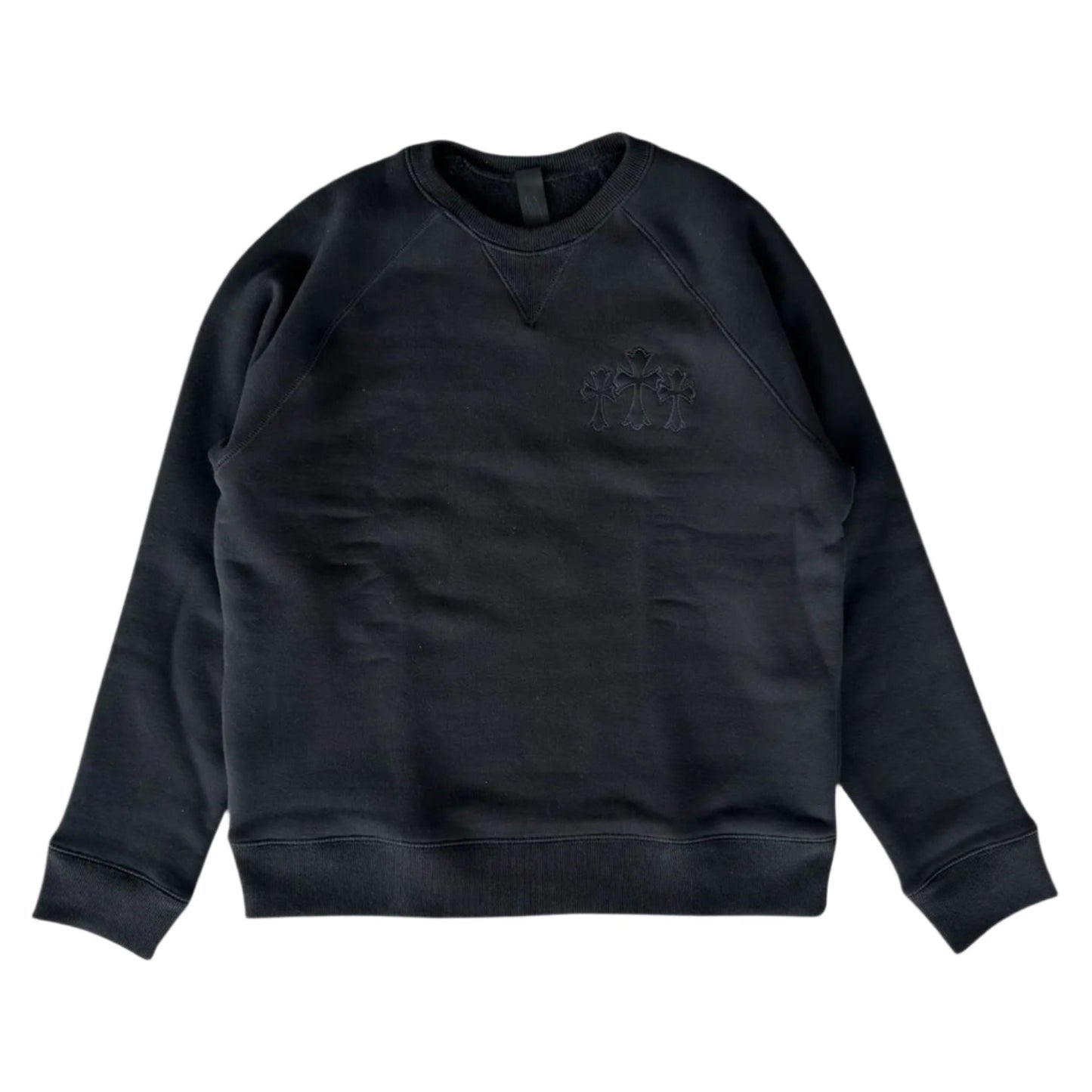 Chrome Hearts Embroidered Triple Cross Crewenck
