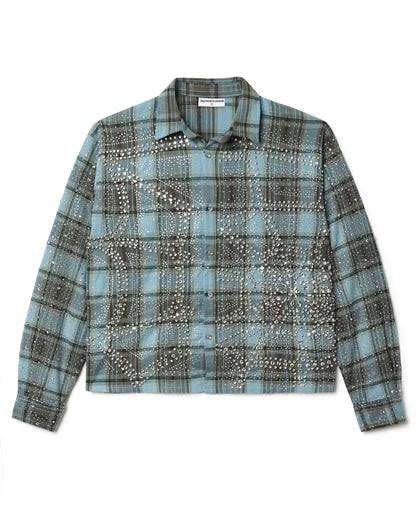 Vale Rhinestone Ocean Flannel