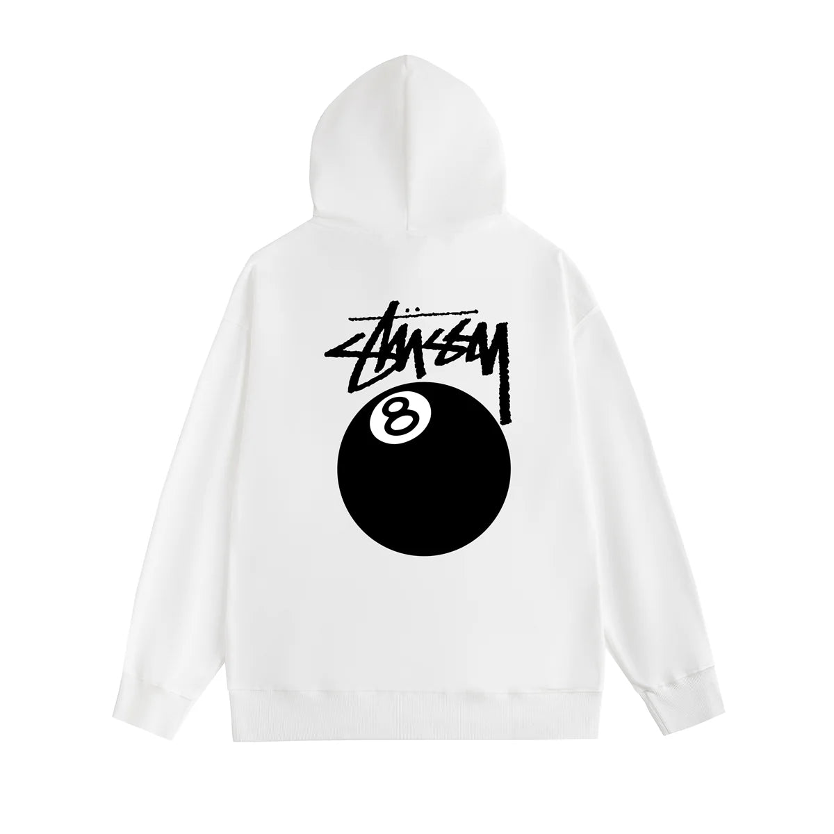 Stussy 8 Ball Hoodie White Hoodie