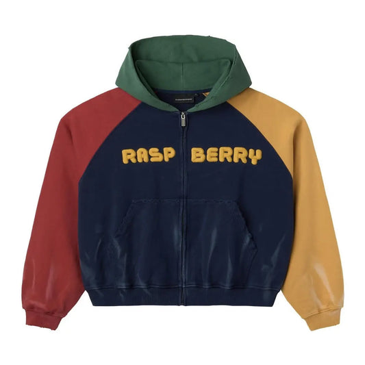 GV Gallery Raspberry Colorblock Zip Up