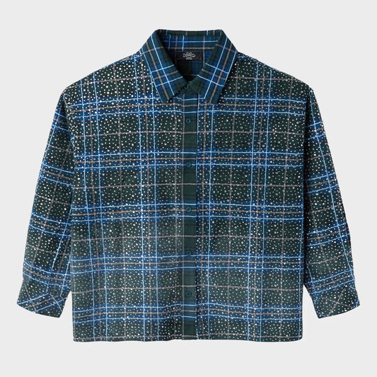HMDD Happy Memories Disco Flannel Green/Blue