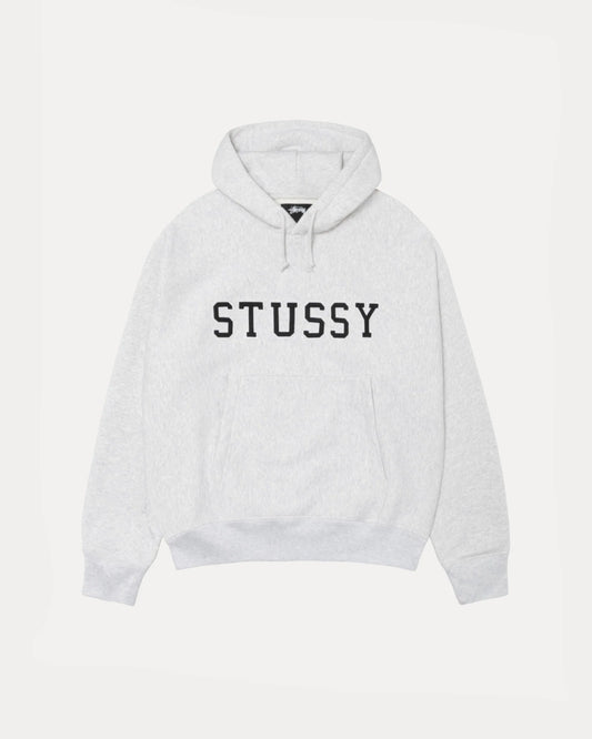 STUSSY APPLIQUÉ HOODIE (ASH HEATHER)