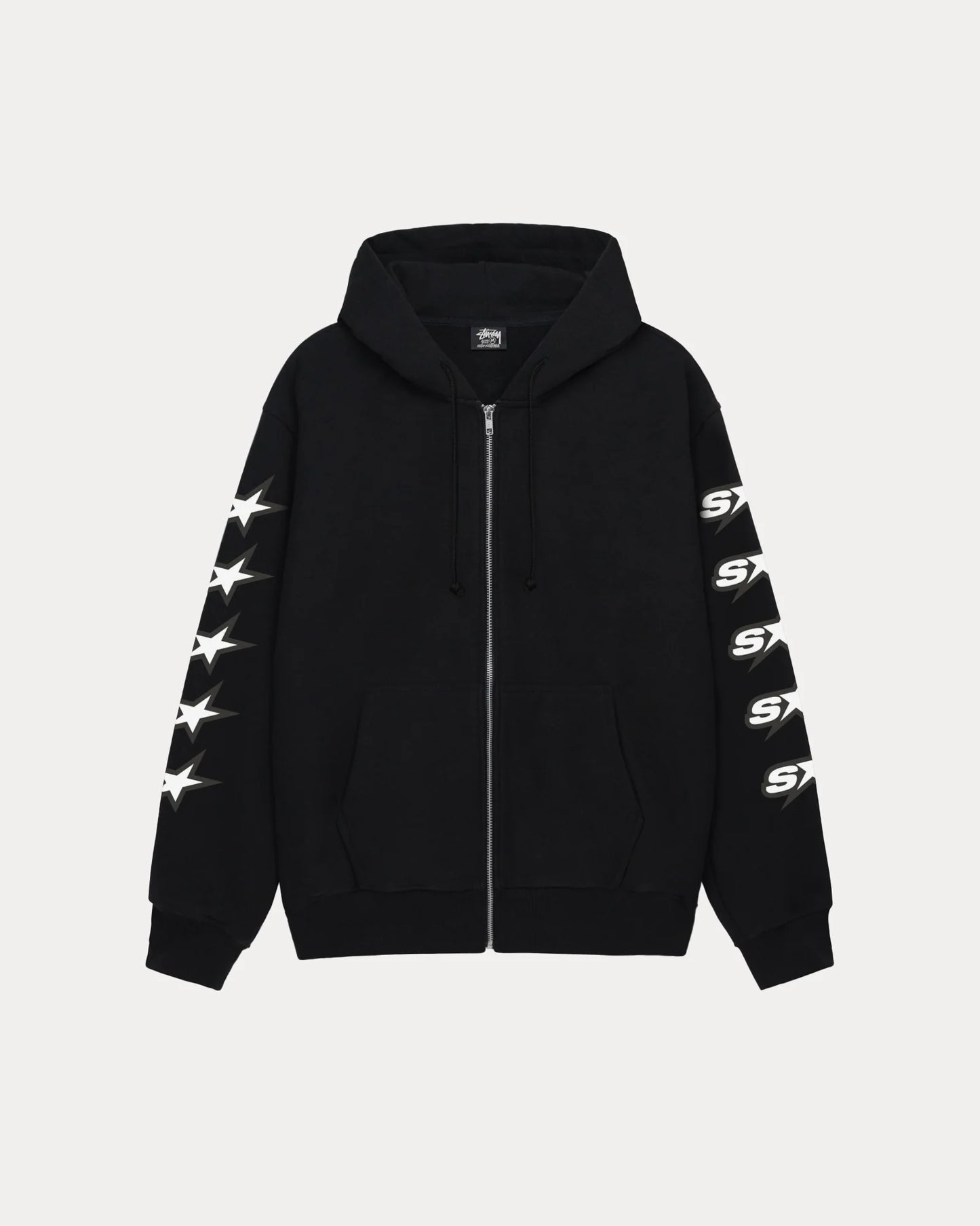 STUSSY SPEEDWAY ZIP HOODIE (BLACK)