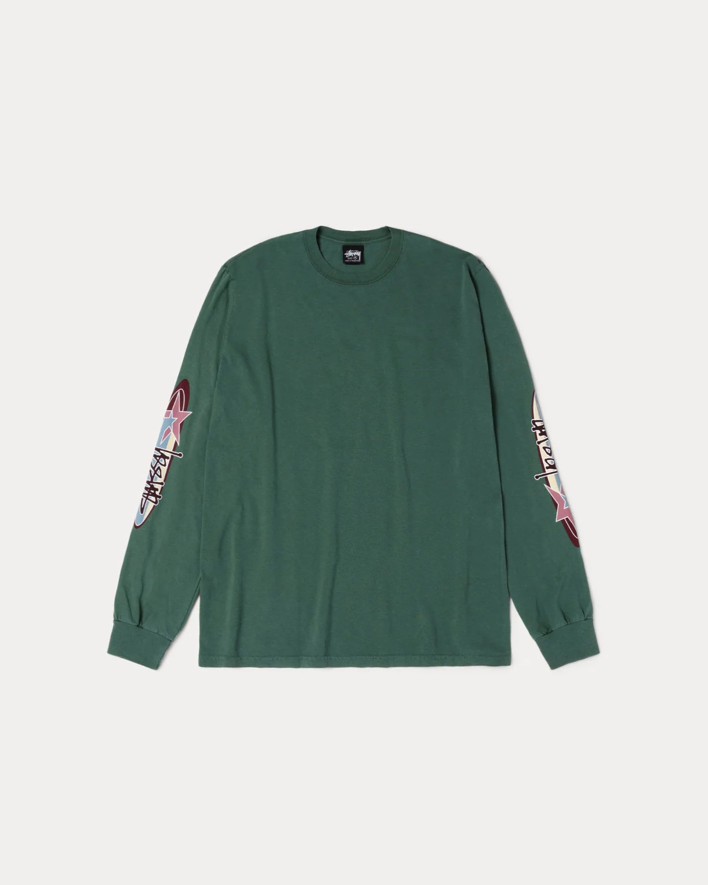 STUSSY TWO STAR PIGMENT DYED L/S (PINE)