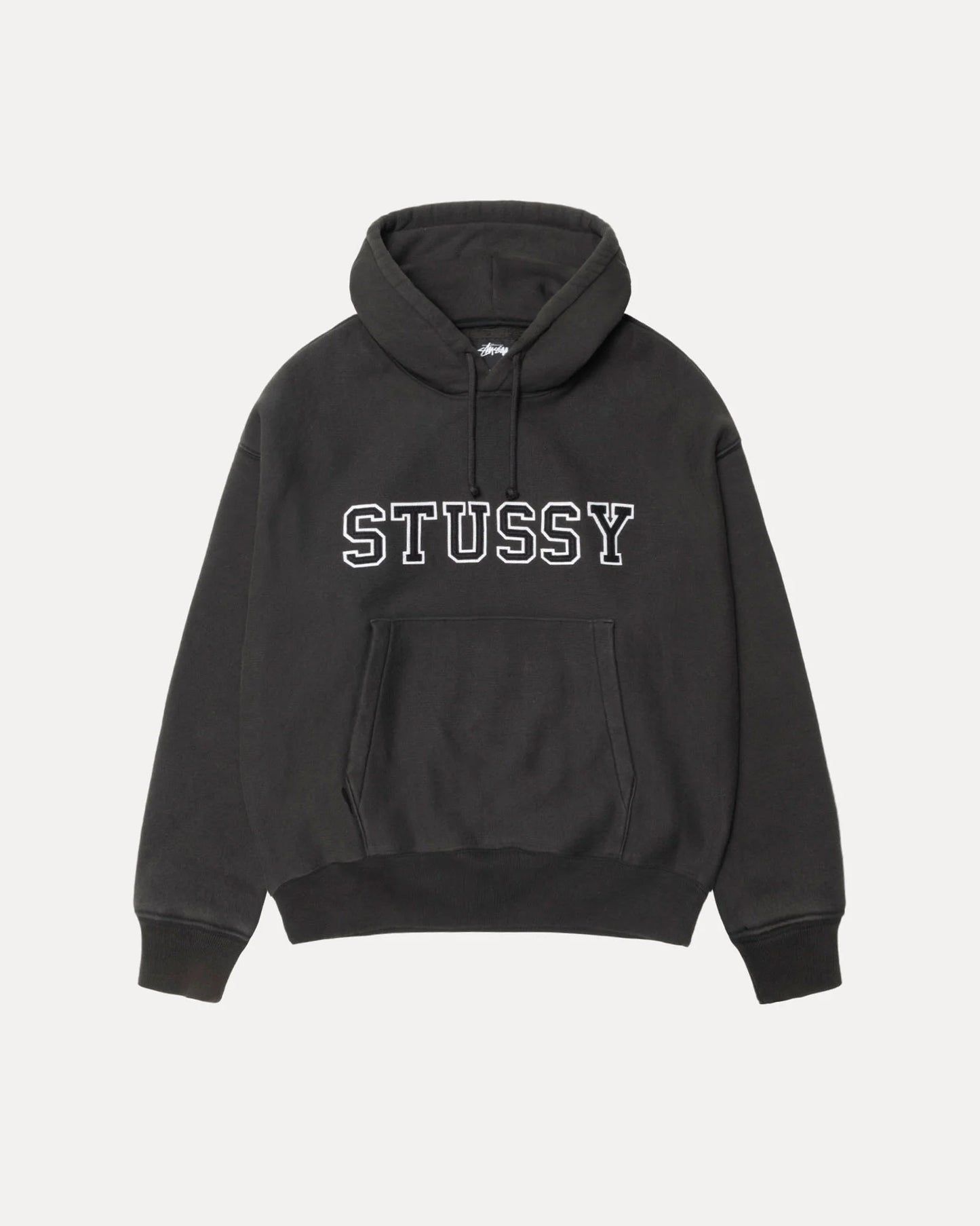 STUSSY APPLIQUÉ HOODIE (BLACK)