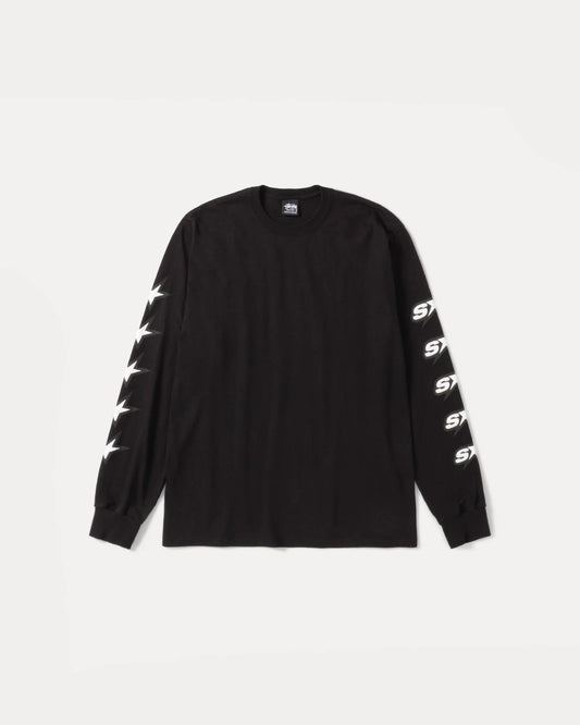 STUSSY SPEEDWAY L/S TEE ( BLACK)