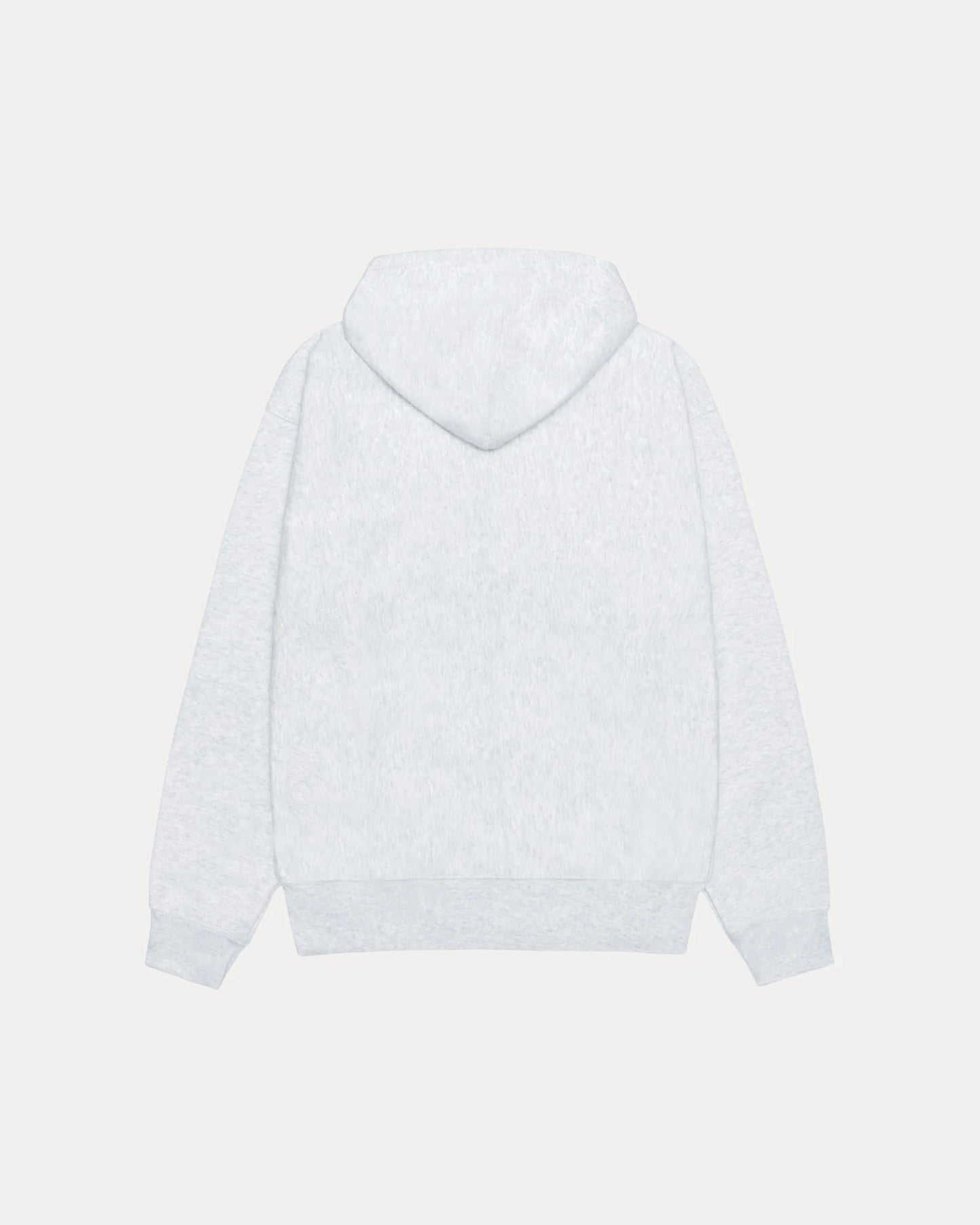 STUSSY MIRROR ZIP HOODIE (ASH HEATHER)