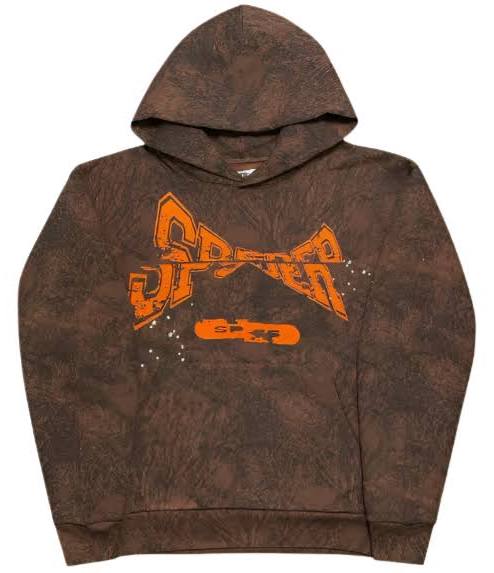 Sp5der Camo Hoodie Brown/Orange Complexcon Exclusive