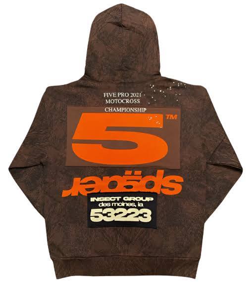 Sp5der Camo Hoodie Brown/Orange Complexcon Exclusive