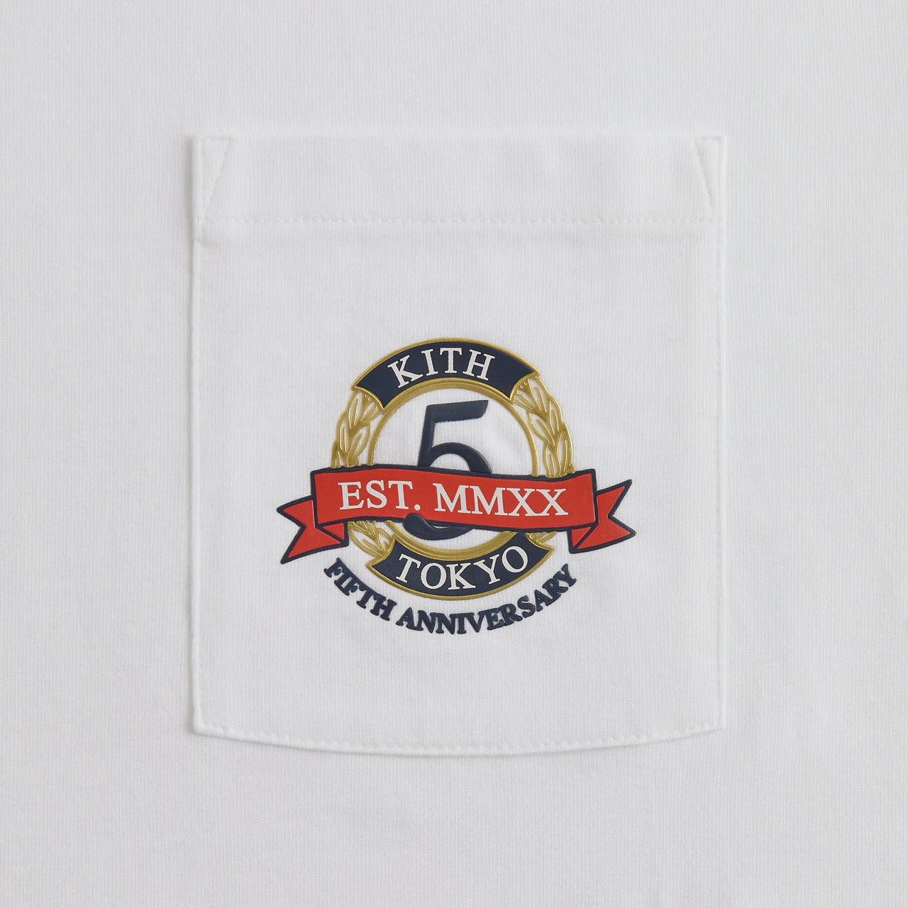 Kith Tokyo 5 Year Anniversary Pocket White Tee