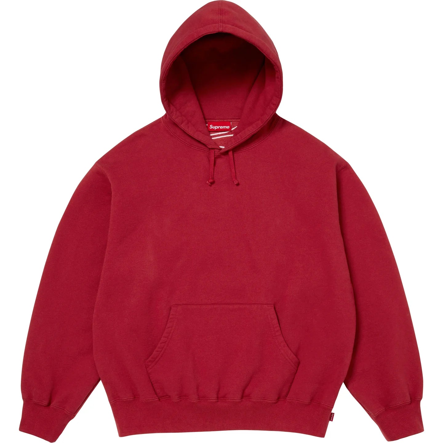 Supreme Satin Appliqué Hoodie (Dark Red)