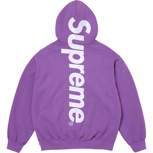 Supreme Satin Appliqué Hoodie (Purple)