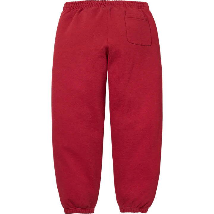 Supreme Satin Appliqué Sweatpants (Dark Red)