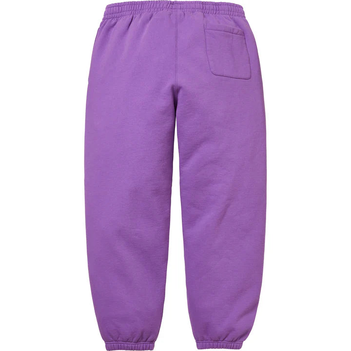 Supreme Satin Appliqué Sweatpants(Violet)