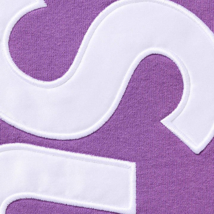 Supreme Satin Appliqué Sweatpants(Violet)