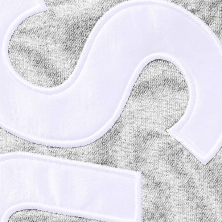 Supreme Satin Appliqué Sweatpants (Heather Grey)