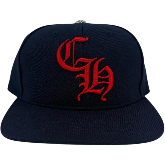 Chrome Hearts CH Navy Red Baseball Hat