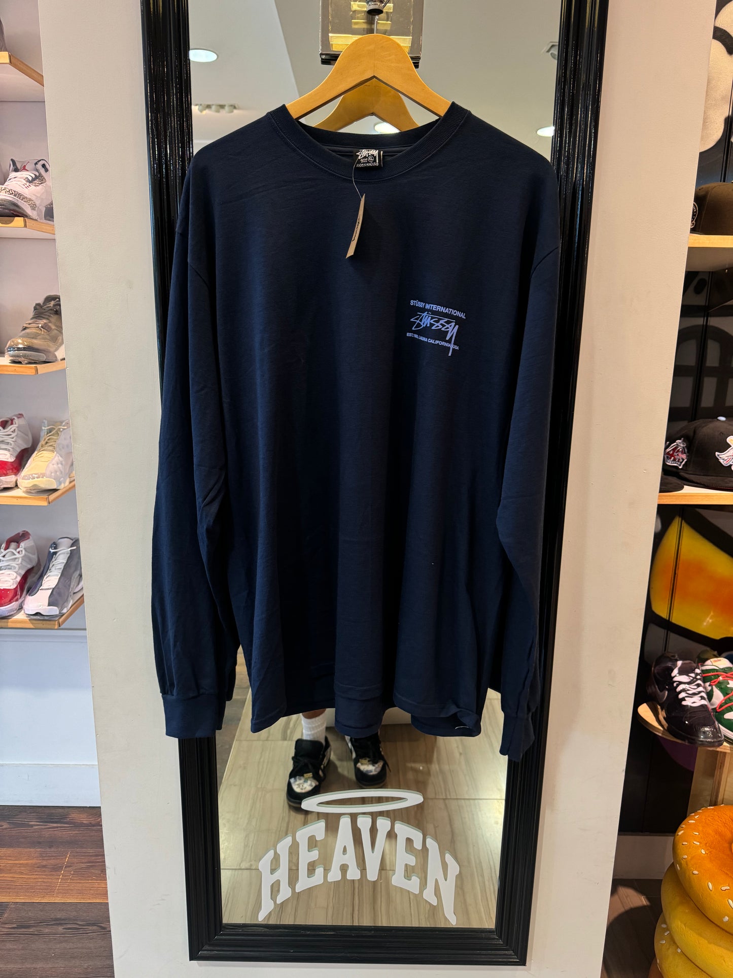 Stussy Long Sleeve Laguna Blue