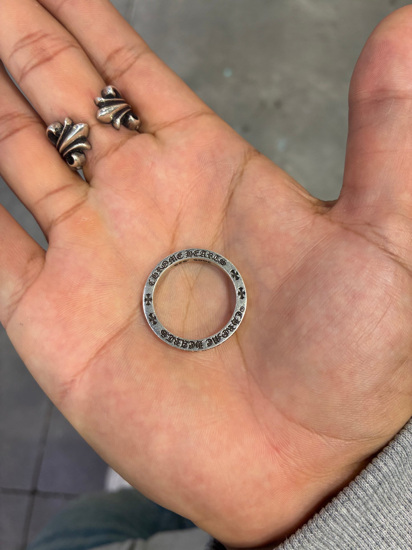 Chrome Hearts Malibu Spacer Ring Size 10