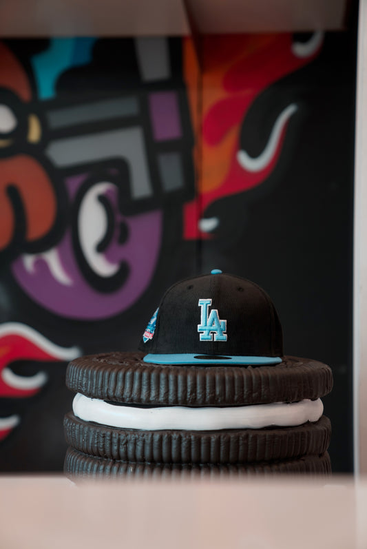 New Era Fitted Los Angeles Dodgers Black/Grey/ Baby Blue