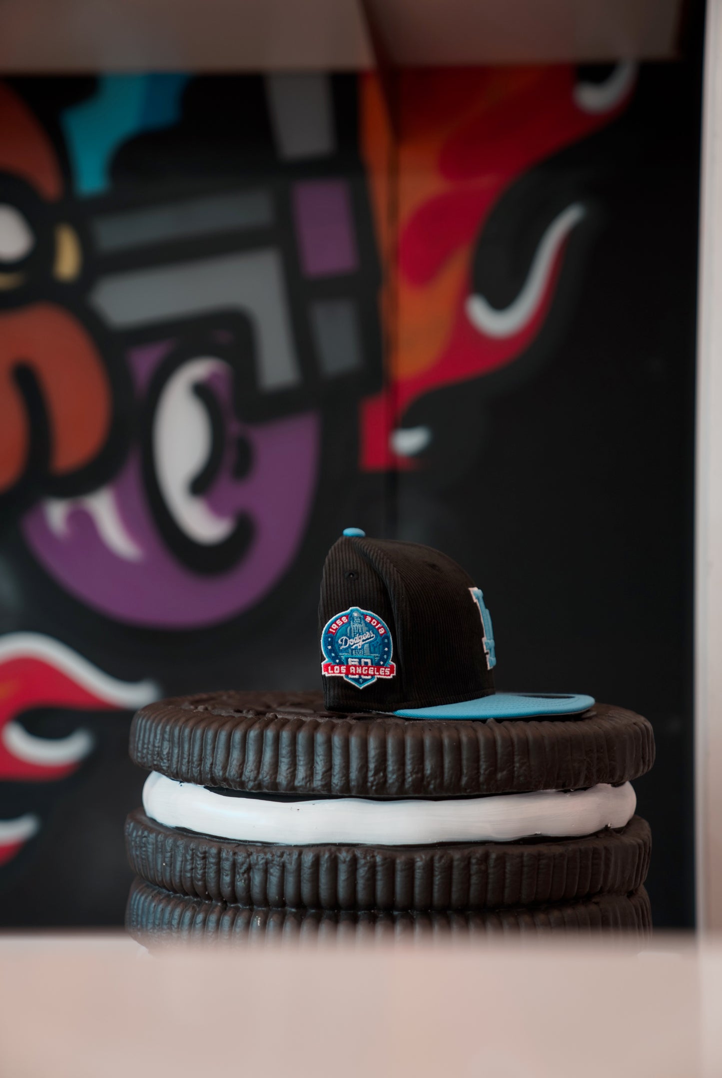 New Era Fitted Los Angeles Dodgers Black/Grey/ Baby Blue