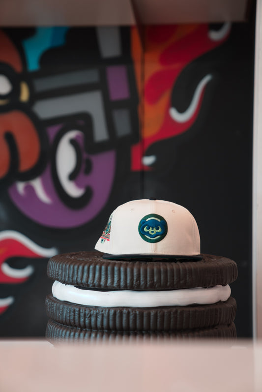 New Era Fitted Chicago Cubs Off-White/Navy/Green