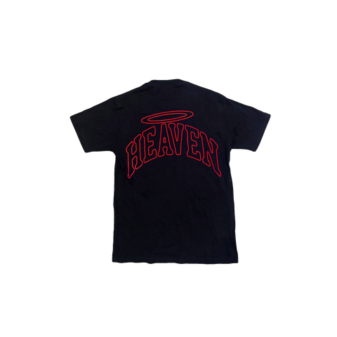 VIRGEN DE GUADALUPE/ARC LOGO TEE (BLACK/RED)