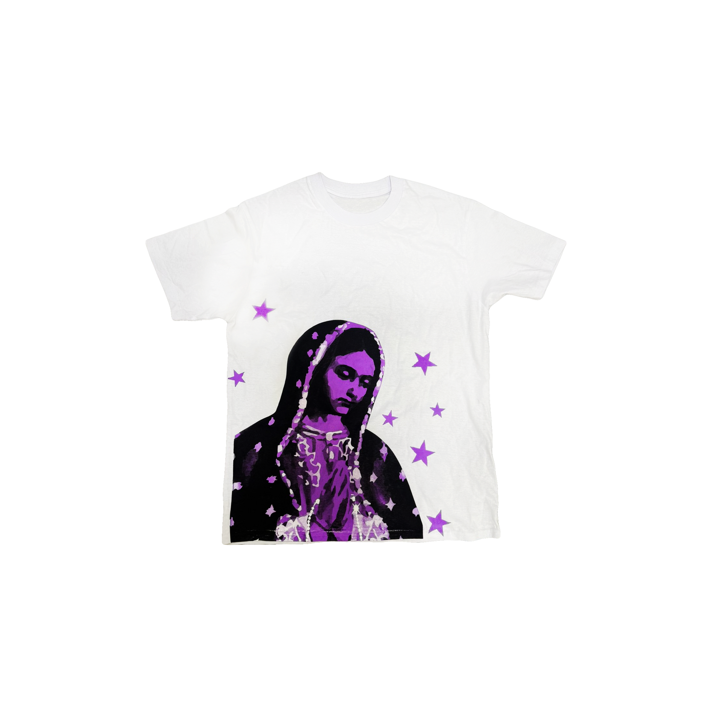 VIRGEN DE GUADALUPE/ARC LOGO TEE (WHITE/PINK)
