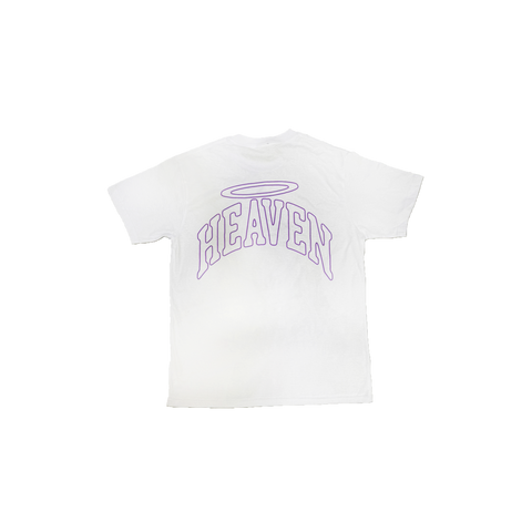 VIRGEN DE GUADALUPE/ARC LOGO TEE (WHITE/PINK)